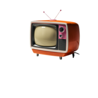 Vintage TV Element in Retro Star Template Representing Classic Entertainment