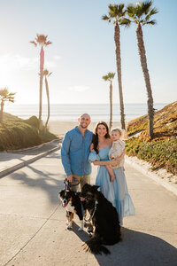 Family photo in Laguna Beach.