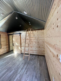 corrugated ceiling
