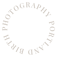 Portland Birth Photography Round Logo