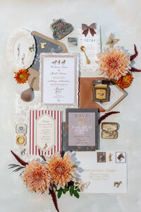 invitation flatlay in cincinnati 