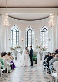 Circular arch for wedding ceremony.