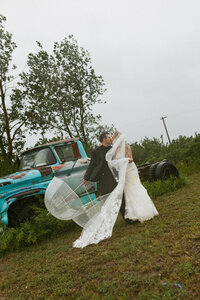 couple at their lethbridge wedding