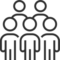 Workforce icon representing team coordination and employee management tools
