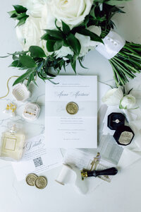 Wedding flatlay