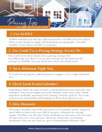 FREEBIE Pricing Tips for Short Term Rental