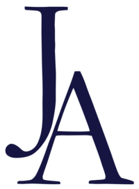 monogram logo navy