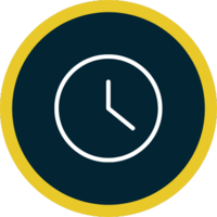 Clock icon representing Black Bear Roofing’s business hours.