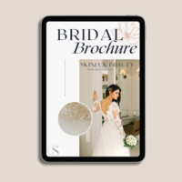 iPad mockup of the Bridal Brochure by Skinlux Beauty Bar – Luxury Bridal Makeup Artist serving NYC, NJ & PA.