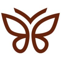 Kidwell Coaching and Consulting Butterfly Icon in Tan.