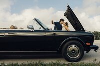 couples shares a kiss during couples photoshoot