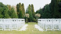 Bold and Luxury Wedding Couple at their venue