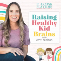 raising healthy kid brains podcast cover image woman sitting