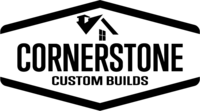 Cornerstone Custom Builds Black Logo