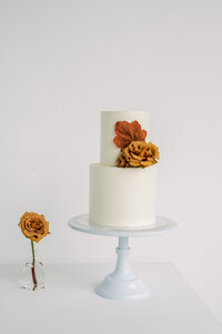 Smooth signature two tier cake