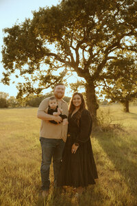 Dreamy golden hour family session at Refuge Ranch in Tuscola, TX
