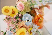 wedding florals and ring box