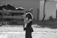 Jodie Potter taking a wedding photo at