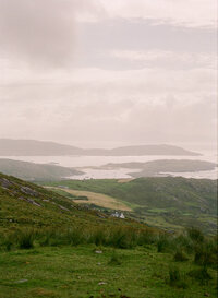 overlooking the ring of kerry in ireland from the wild atlantic way