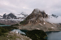 A couple eloping at Mount Assiniboine