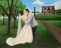 Ravenswood Mansion live wedding painting