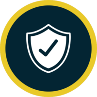 Shield icon representing Black Bear Roofing’s licensed and insured services.