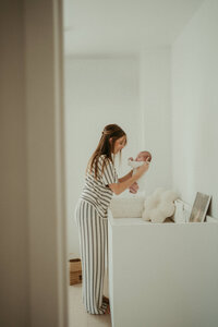 Zwangerschapsshoot mama en zoontje