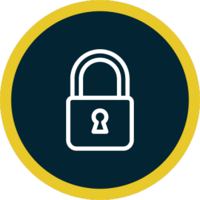 Lock icon representing warranties and ongoing support offered by Black Bear Roofing.