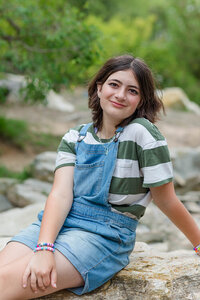 Woman smiling at Hopkins Wilderness Park in Redondo Beach