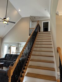 Freshly painted interior living room by professional painting contractors