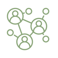 Icon of a group of people for advocacy