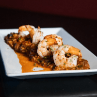 grilled prawns with risotto Stanwood Grill_Restaurant