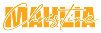 Orange primary logo for Mahlia Christine Creative