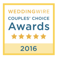 Winner of the Couple's Choice Award for Wedding Wire
