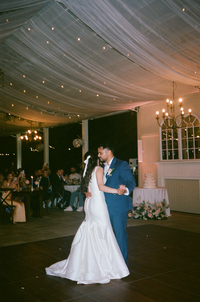 Couple's first dance featuring an indoor/outdoor wedding in Miami, FL | SushDigitalMedia