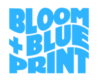 Bloom & Blueprint logo blue