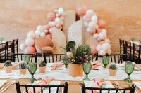 bride and groom, floral