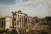 View of ancient Rome from family vacation by Windows on Travel.