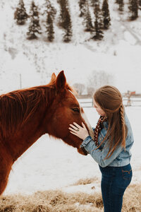A girl and her horse