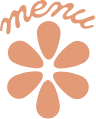Navigation menu flower icon in coral
