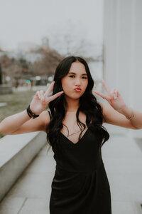High school senior portrait session in St. Paul, capturing the essence of your final year with artistic and professional photography.