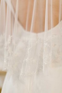 dolores a-line lace wedding dress with beaded bridal cape