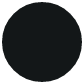 Black circle with a white border.