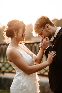 Wedding Couple Side Profile