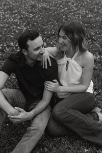 Engagement photos in downtown Iowa City