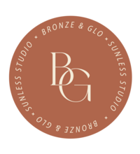 Bronze and Glo sunless studio submark logo