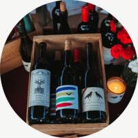 Three bottles of wine from Dancing Crow Vineyards