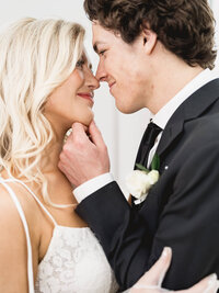 couple laughing at their engagement session by wedding photographer north georgia