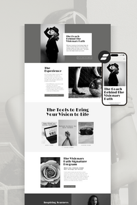 Effortlessly create a mobile-optimized website with a drag-and-drop Showit template designed for you