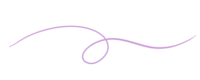 Whimsical swirl accent in lavender, perfect for calming and joyful brand vibes